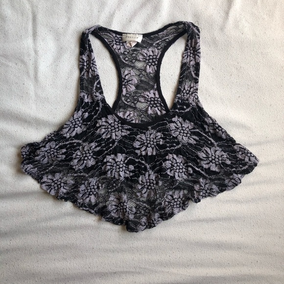 Flowy Vintage Crop Top - Picture 1 of 6